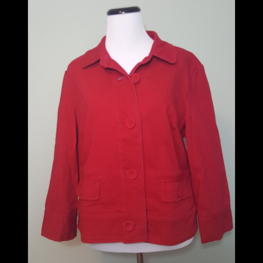 Talbots red jacket/blazer